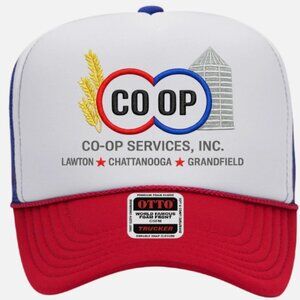 Share Red,White,Blue Co-Op Services Inc Otto Mesh Snap Back Hat Cap